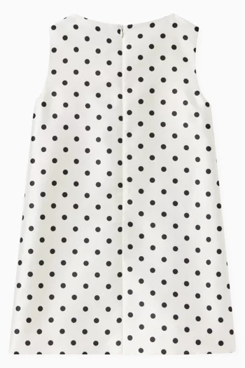 Polka-dot Shift Dress in Taffeta