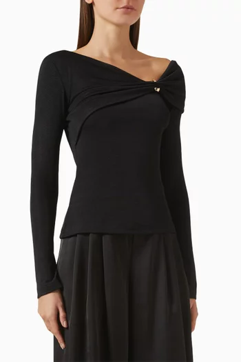 Laly Off-shoulder Top in Jersey