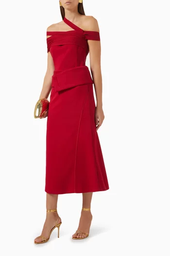 Narci Midi Skirt in Umi Fabric