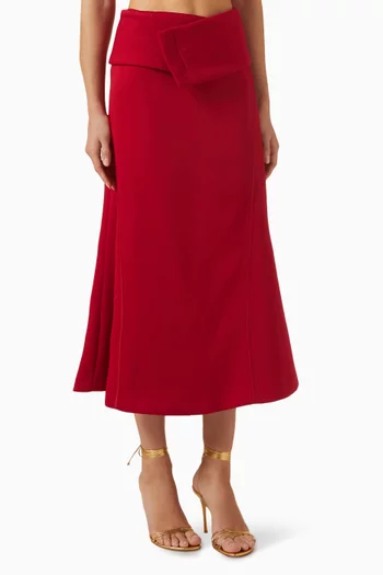Narci Midi Skirt in Umi Fabric