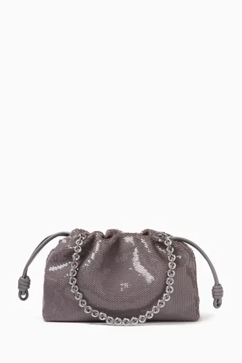 Medium Flamenco Sequin-embellished Bag in Leather