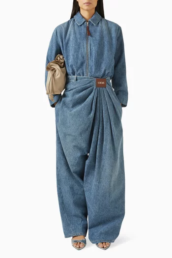 Draped Relaxed Jeans