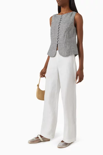 Addison Top in Linen