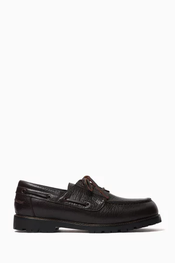 Guston Boat Shoes in Leather