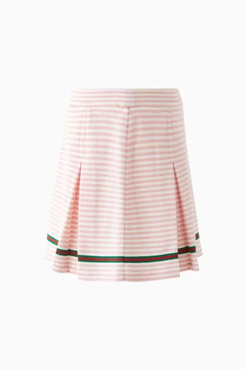 Embroidered Mini Skirt in Cotton