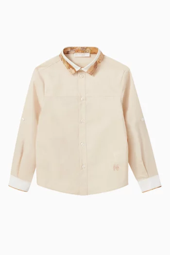 Geo Map Shirt in Cotton