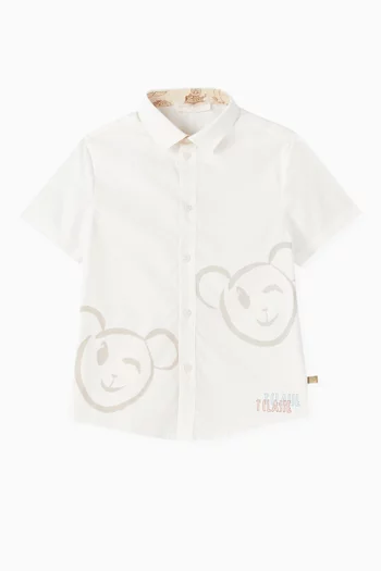 Graphic-print Shirt in Cotton