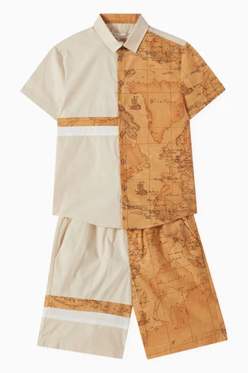 Geo Co-ord Set in Cotton