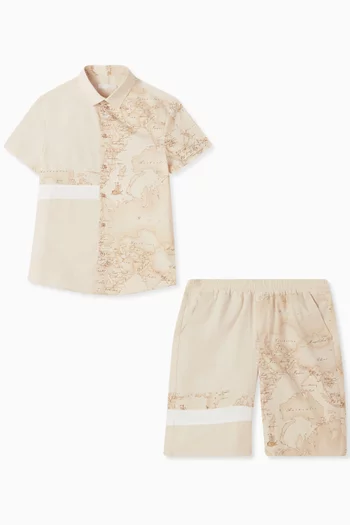Geo Co-ord Set in Cotton