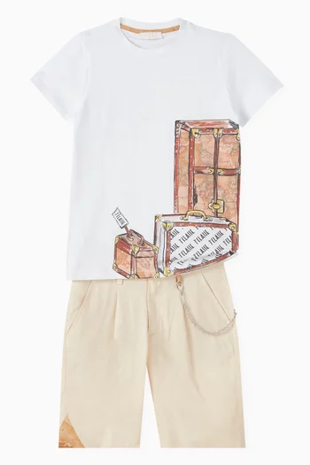 Short-sleeved T-shirt in Cotton