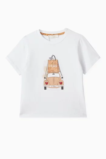 Geo Car T-shirt in Cotton