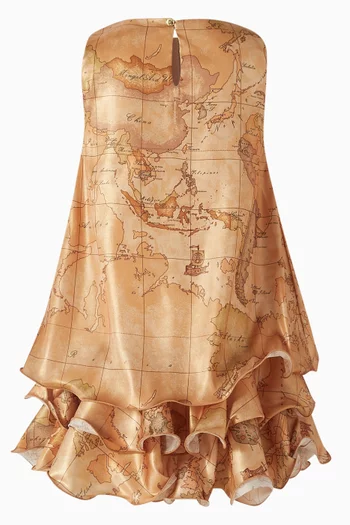 Geo Ruffled Dress