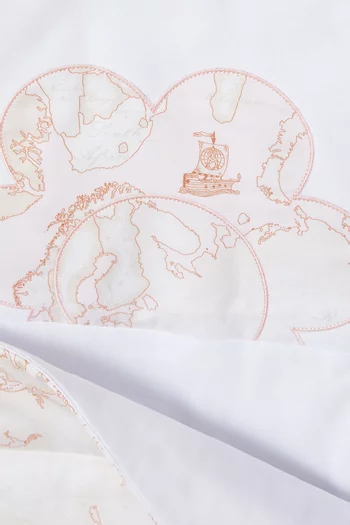 Geo Classic Embroidered Sleeping Bag in Cotton