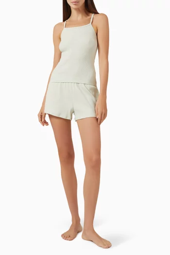Cotton Rib Long Cami Top