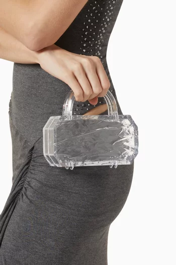 Sierra Crushed Ice Top-handle Bag in Acrylic