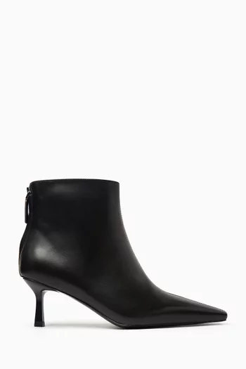 Zip 60 Ankle Boots in Leather