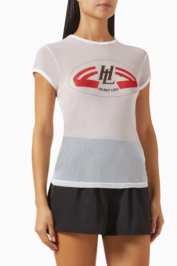 Slim Logo T-shirt in Mesh