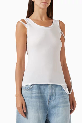 Strap Tank Top in Pima Cotton Blend