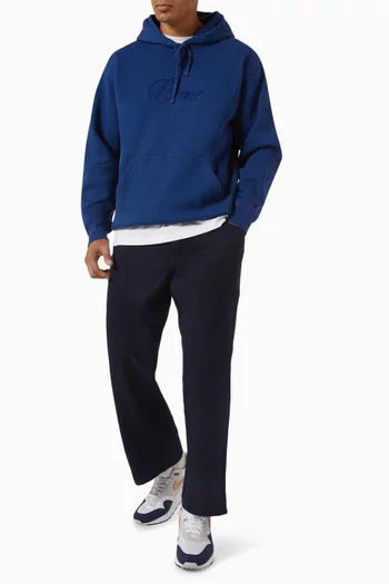 Cursive Small Logo Hoodie in Cotton-blend