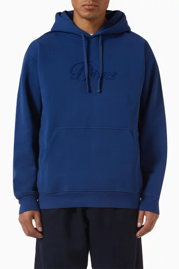 Cursive Small Logo Hoodie in Cotton-blend
