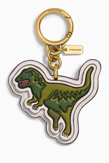 Rexy Bag Charm in Leather & Signature Canvas