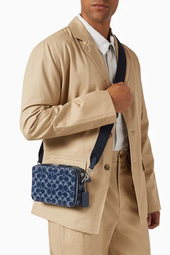 Charter 19 Crossbody Bag in Signature Denim