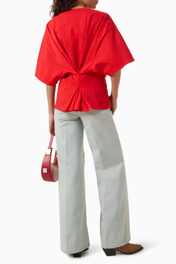 Doyle Draped T-shirt in Cotton