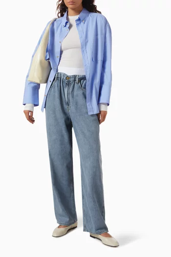 Nathalie Oversized Shirt in Poplin