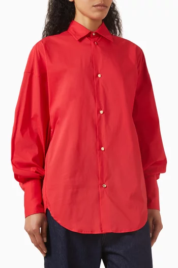 Carla Oversized Shirt in Poplin