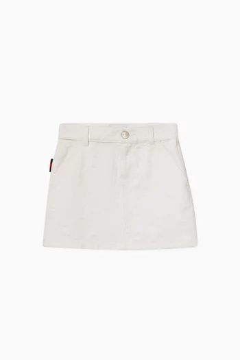 GG Skirt in Denim