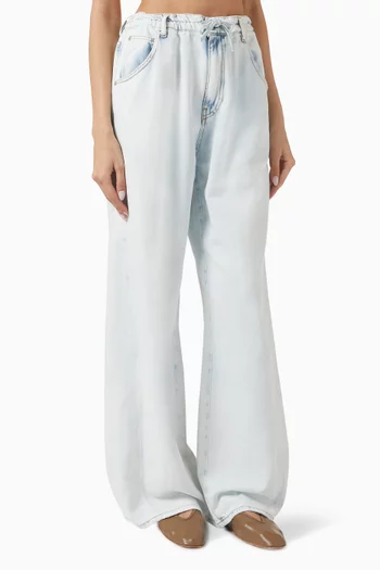 Iris Paperbag Jeans in Tencel Denim