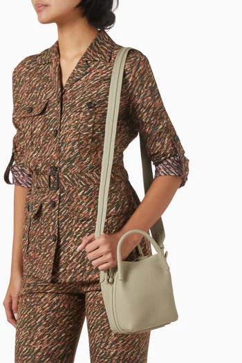 Micro Bale Bag in Calfskin Leather