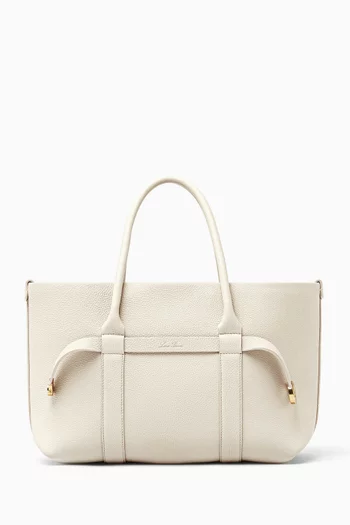 Small Ghiera Shopper Tote Bag in Leather