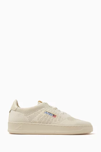Easeknit Low-top Sneakers in Mesh & Leather