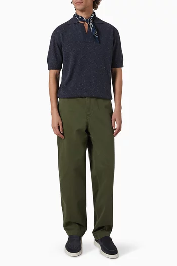 Knitted Polo Shirt in Silk