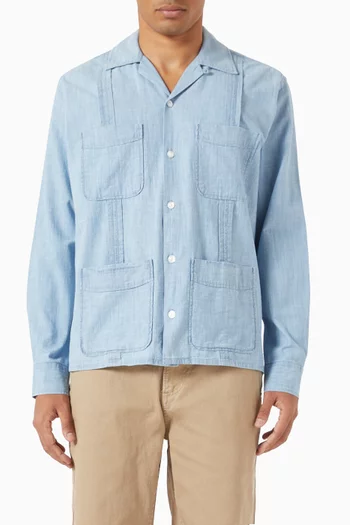 Cuban Shirt in Chambray