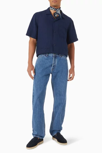 Bleached Safari Shirt in Linen