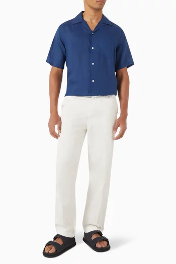 Camp Collar Shirt in Ramie