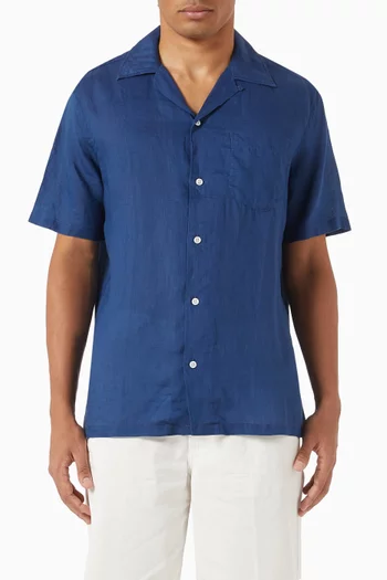 Camp Collar Shirt in Ramie
