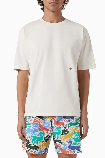 Peacock Graphic Hiking T-shirt in Cotton