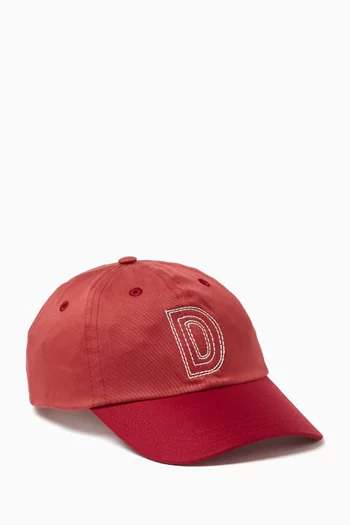 D-embroidered Baseball Cap in Canvas