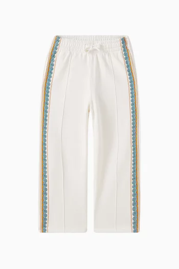 Wave Pattern Sweatpants in Organic Cotton
