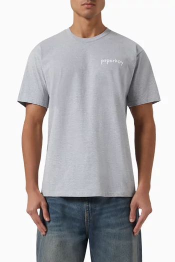 x Ounass Three-heads T-shirt in Cotton