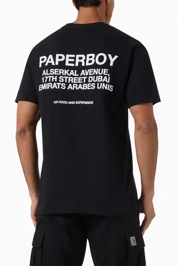 x Ounass Address-print T-shirt in Cotton