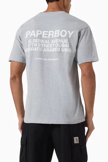 x Ounass Address-print T-shirt in Cotton