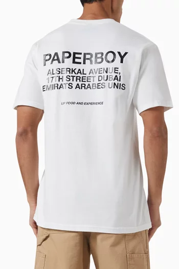 x Ounass Address-print T-shirt in Cotton