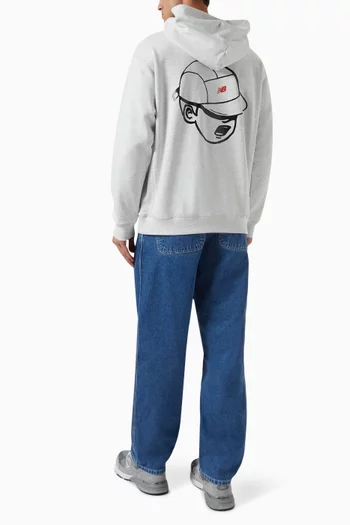 x New Balance x Ounass Hoodie in Cotton Blend