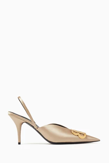BB 80 Slingback Knife Pumps in Satin