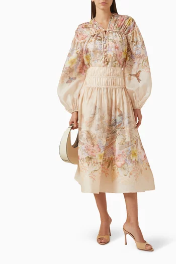 Illuminate Drawn Top in Silk & Linen
