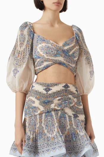 Pleated Crop Top